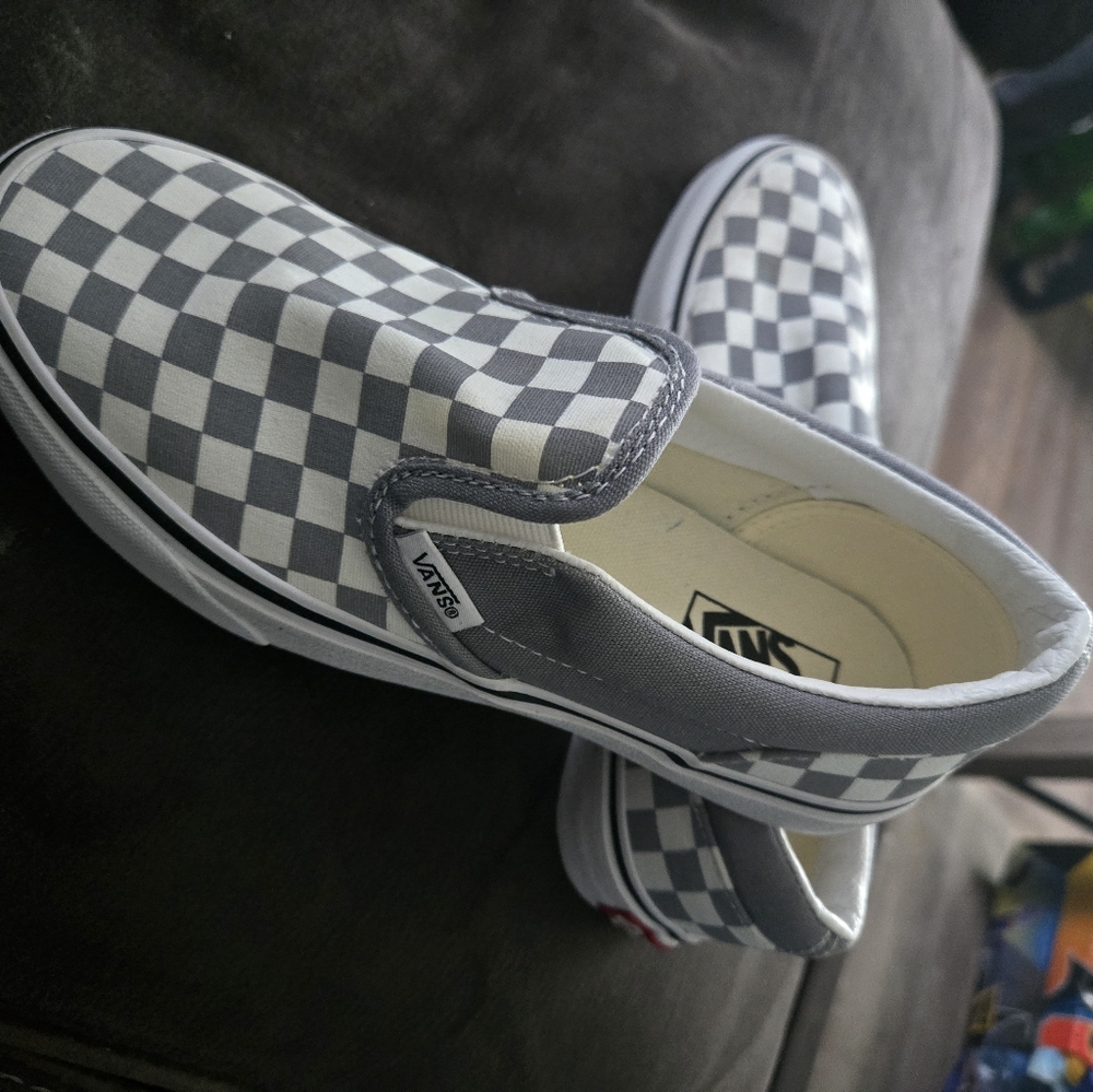 Vans Checkered Slip-On Sneakers NEW Big Kid Size 3 nwot